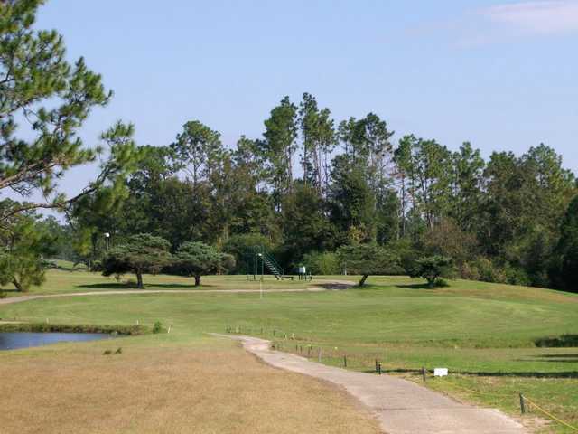 A view of a green at Cypress Lakes Golf Club