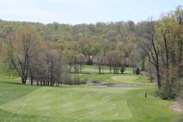 A view of a fairway at Spring Valley Golf Club