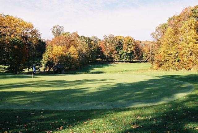 A view of a hole at Twin Hills Country Club