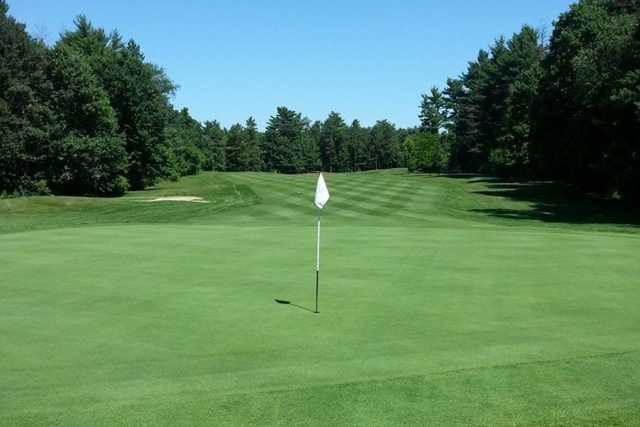 A view of the 5th green at Chicopee Country Club