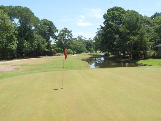 A view of the 9th hole at The Links At Brick Landing