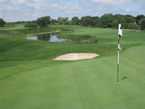 A view of the 11th hole at Makray Memorial Golf Club