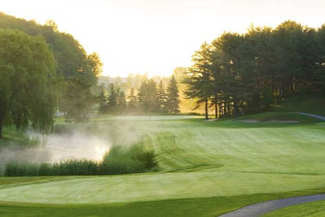A view of a fairway from The Spruce Run Course at Grand Traverse Resort & Spa