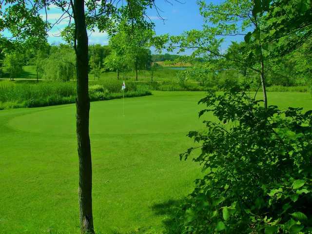 A view of a hole at Hardwood Hills Golf Course