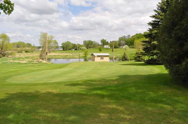A view of the 6th green at Lida Greens Golf Course