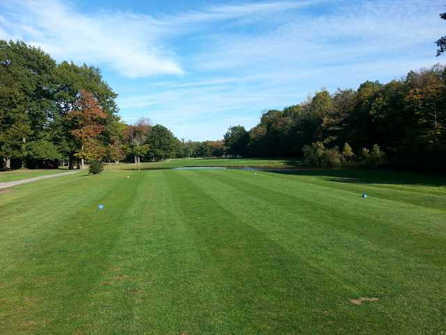 A view from a tee at Geneva-on-the-Lake Golf Course