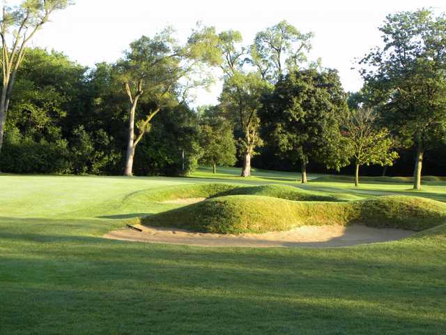 A view of hole #16 at Ravisloe Country Club