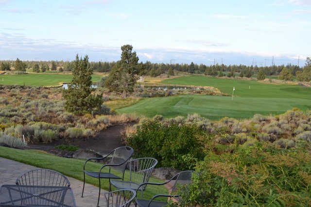 A view of a green at Juniper Golf Club