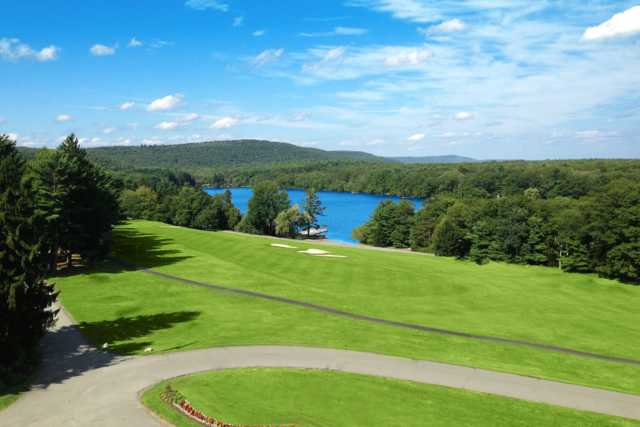 A fresh spring view from Poconos Golf Course at Skytop Lodge