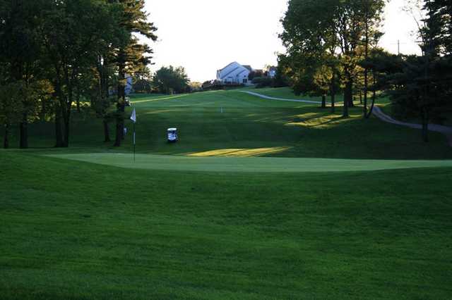 A view of a hole at Honey Run Golf Club