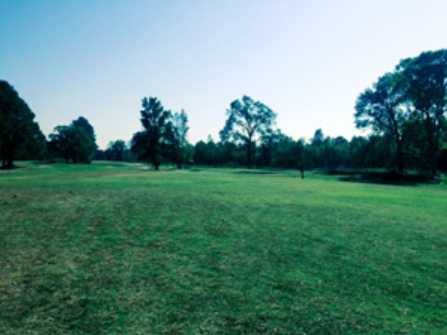A view of a fairway at Dusty Hills Country Club