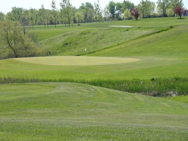 A view of a green at Broadland Creek National Golf Course