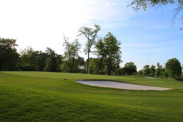 A view of a green at Honey Bee Golf Club