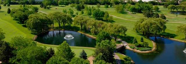 Aerial view from Willow Crest Golf Club