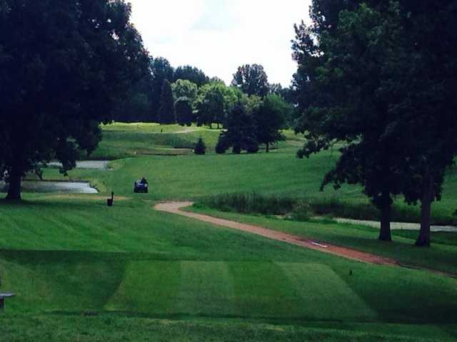 A view from a tee at Moorhead Country Club