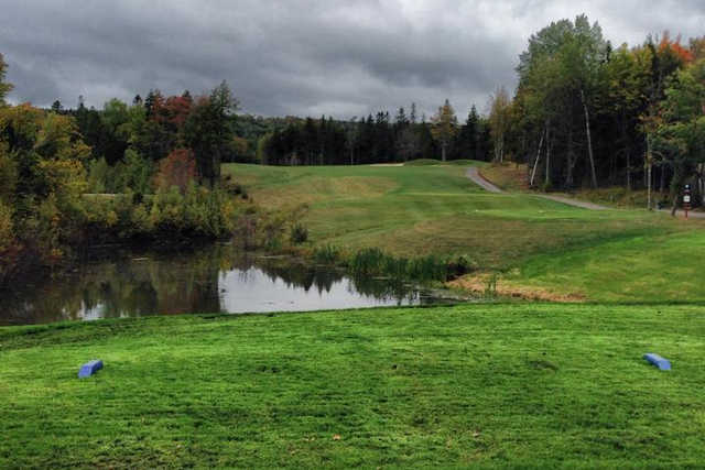 A view from a tee at Mountain Woods Golf Club