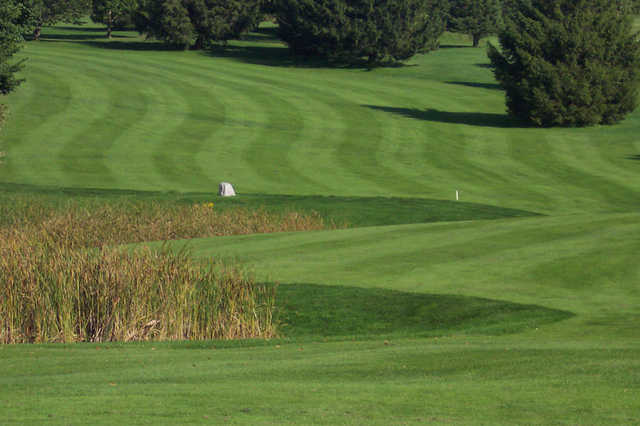 A view of a fairway at Spring Valley Golf Course