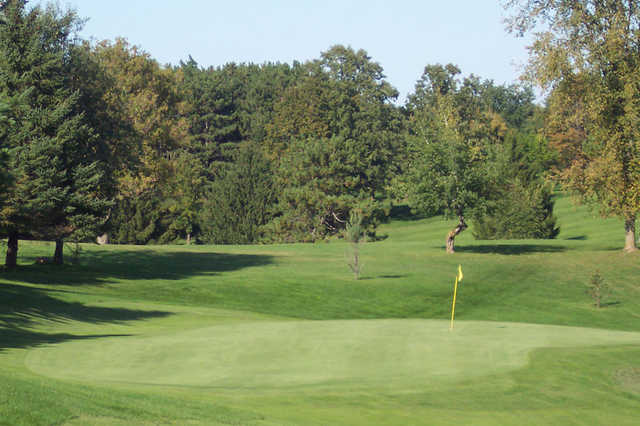 A view of a green at Spring Valley Golf Course