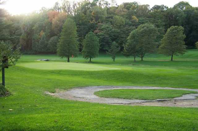 A view of a green at Durand Eastman Golf Course