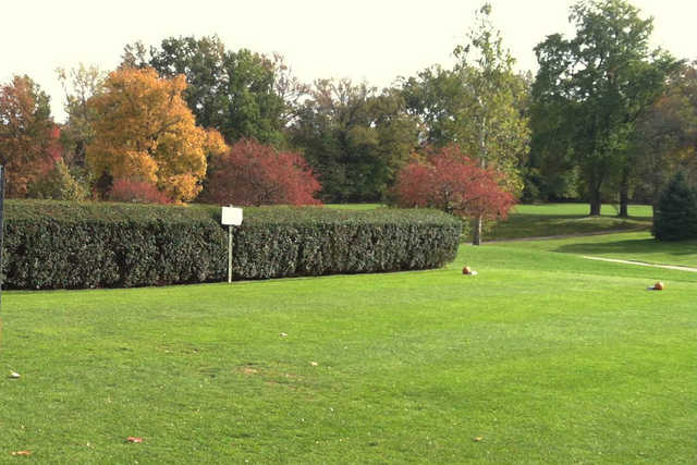 A view of a tee at Black Brook Golf Course