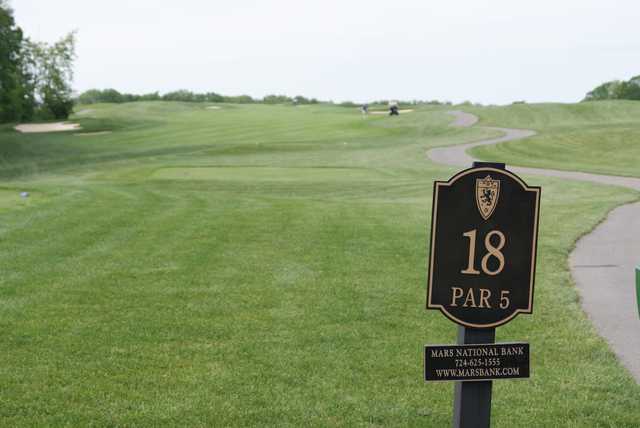 A view from tee #18 at Cranberry Highlands Golf Course