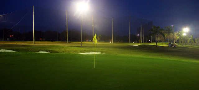 An evening view of the 4th hole at Suncoast Golf Center