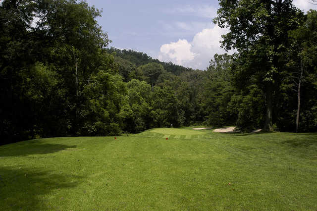 A view from a tee at Oxbow Golf & Country Club