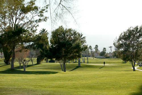 A sunny day view from Indian Palms Golf & Country Club