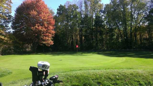 A view of a green at Pin High Golf Course