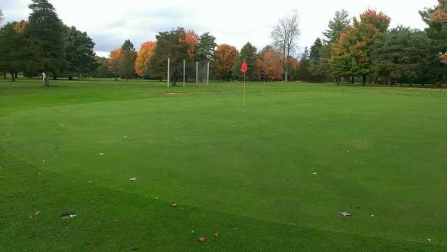 A view of a hole at Pin High Golf Course