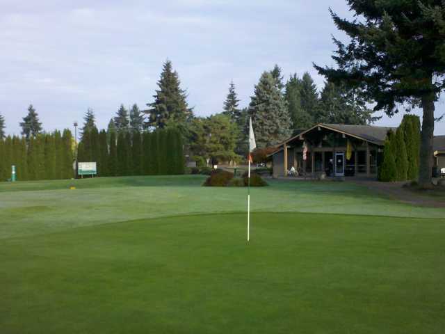 A view of a hole at Highlands Golf Course.