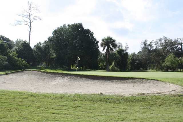 A view of a hole at Tomoka Oaks Golf & Country Club