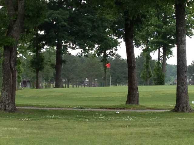 A view of a green at Twin Pines Country Club