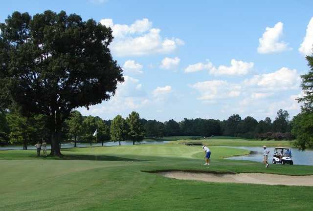 A view of a hole at Ridgeway Country Club