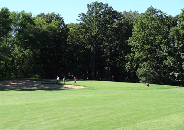 A view from a fairway at Oakwood Park Golf Course