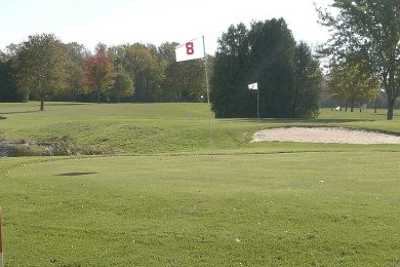 A view of hole #8 at Baehmanns Golf Center