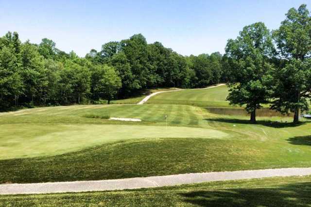 A view of a green at White Plains Golf Course