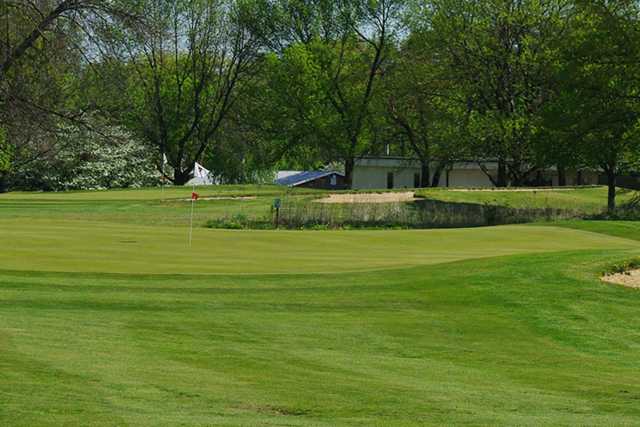 A view of a hole at Brookside Golf Course