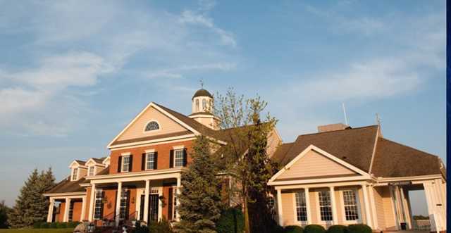 A view of the clubhouse from The Captains Club Golf & Event Center