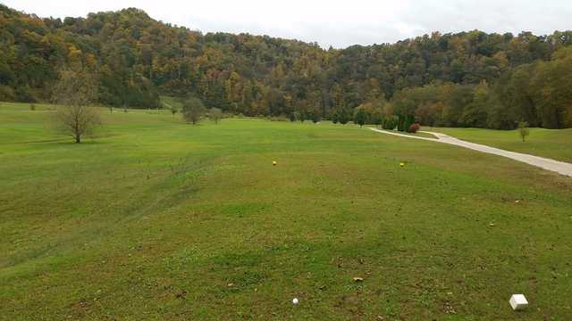 A view from a tee at Sugar Camp Golf Club