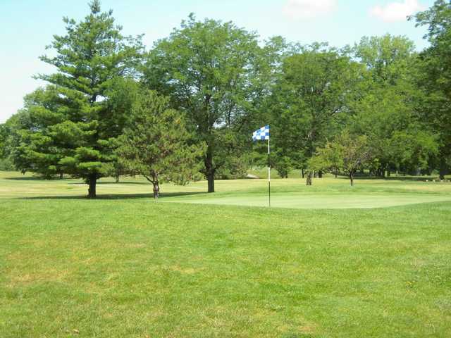 A view of a hole at Reid Park Golf Course