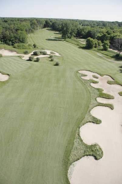 A view of the 11th and the 14th fairways at College Fields Golf Club