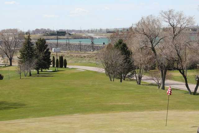A view of hole #7 at American Falls Golf Course