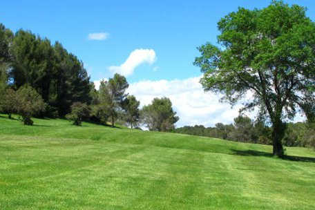 A view from fairway #17 at 18-hole Puech Course from Pic Saint-Loup Golf Club.