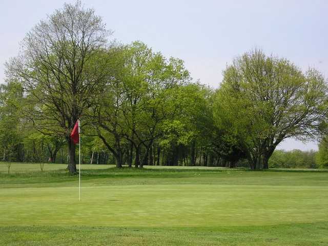 A view of a hole at Nancy Golf Club