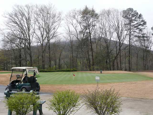 A view from Kingwood Golf Club & Resort with golf cart in foreground