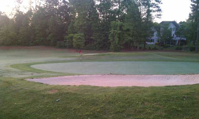 A view of a green from The Trophy Club of Apalachee.