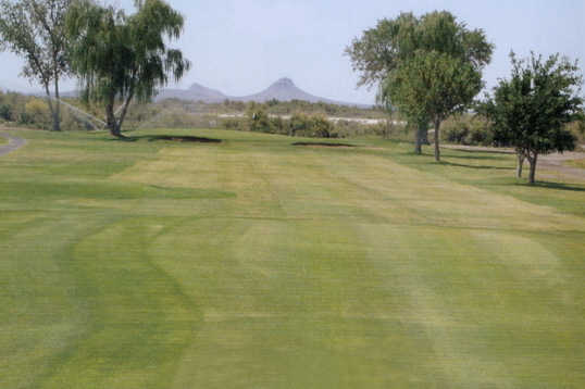 A view of a fairway at Apache Mesa Golf Course