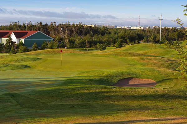 A view of the 6th green at Black Duck from Clovelly Golf Course