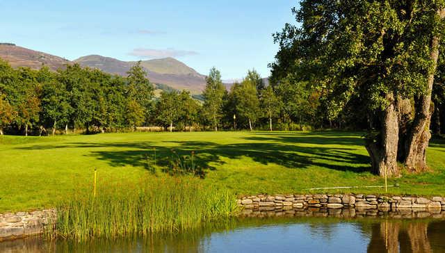 A view over the water from Blair Atholl Golf Club